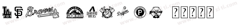 MLB Giants字体转换